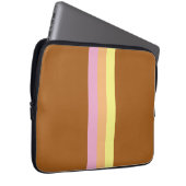 Retro Streifen Tablettengehäuse (Orange Multi) Laptopschutzhülle (Vorne Rechts)