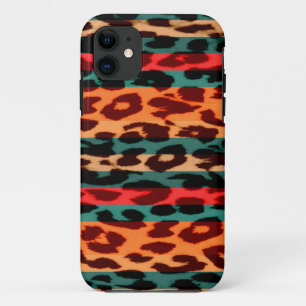 Retro-Streifen Tierdruck Fell Haut eines Leoparden Case-Mate iPhone Hülle