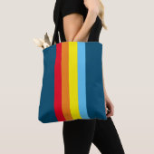 Retro Streifen Tote Tasche (Navy Blue Multi) (Von Nahem)