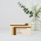 Retro Streifen: v.2: Visitenkarte (Stehend Vorderseite)