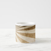 Retro Streifenmusterhintergrund Espressotasse (Vorderseite)