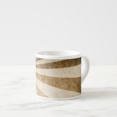 Retro Streifenmusterhintergrund Espressotasse (Vorderseite Rechts)