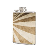 Retro Streifenmusterhintergrund Flachmann (Links)