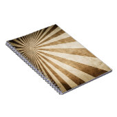 Retro Streifenmusterhintergrund Notizblock (Rechte Seite)