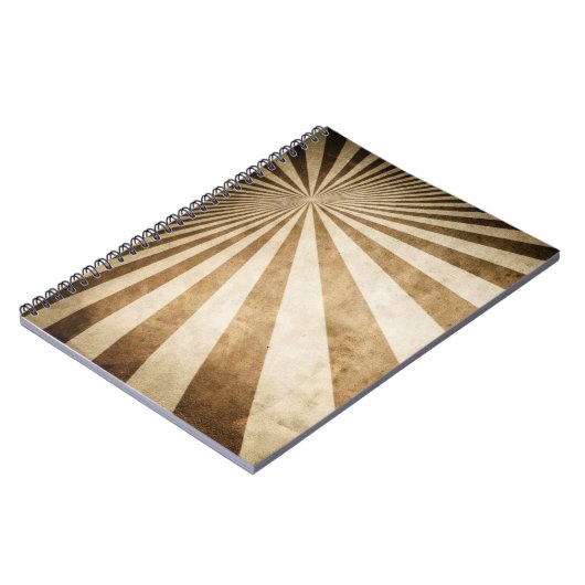 Retro Streifenmusterhintergrund Notizblock (Linke Seite)