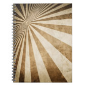 Retro Streifenmusterhintergrund Notizblock (Vorderseite)