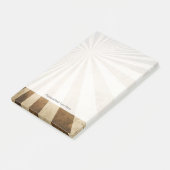 Retro Streifenmusterhintergrund Post-it Klebezettel (angewinkelt)