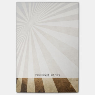 Retro Streifenmusterhintergrund Post-it Klebezettel