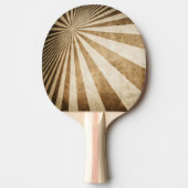 Retro Streifenmusterhintergrund Tischtennis Schläger (Vorderseite)