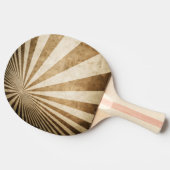 Retro Streifenmusterhintergrund Tischtennis Schläger (Seitenansicht)