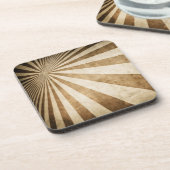 Retro Streifenmusterhintergrund Untersetzer (Linke Seite)