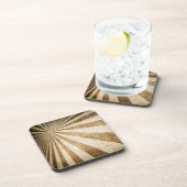 Retro Streifenmusterhintergrund Untersetzer (Rechte Seite)