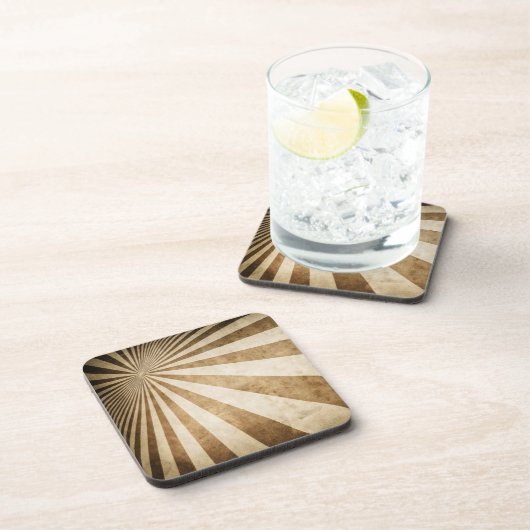 Retro Streifenmusterhintergrund Untersetzer (Rechte Seite)