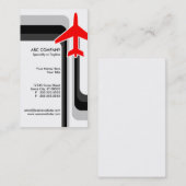 Retro Streifenreise Visitenkarte (Vorne/Hinten)