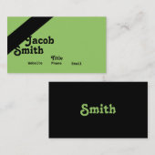 Retro Streifensiebziger jahre Visitenkarten Visitenkarte (Vorne/Hinten)