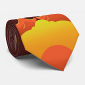 Retro Stretch Automobile Car Necktie Design Krawatte (Gerollt)