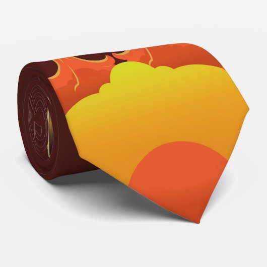 Retro Stretch Automobile Car Necktie Design Krawatte (Gerollt)