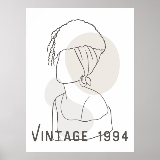 Retro-Strichart Poster (Vorne)