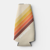 Retro Strichen mit Namen Flaschenkühler (Vorderseite)