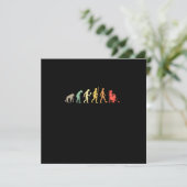 Retro-Strick-Evolution Geschenkidee für Stricker Einladung (Stehend Vorderseite)