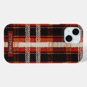 Retro Strick Patchwork - Gemütlicher Herbst Boho V Case-Mate iPhone Hülle (Rückseite (Horizontal))