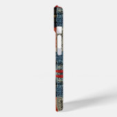 Retro Strick Patchwork - Gemütlicher Herbst Boho V Case-Mate iPhone Hülle (Rückseite / Links)