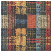 Retro Strick Patchwork - Gemütlicher Herbst Boho V Stoff (Nahaufnahme)