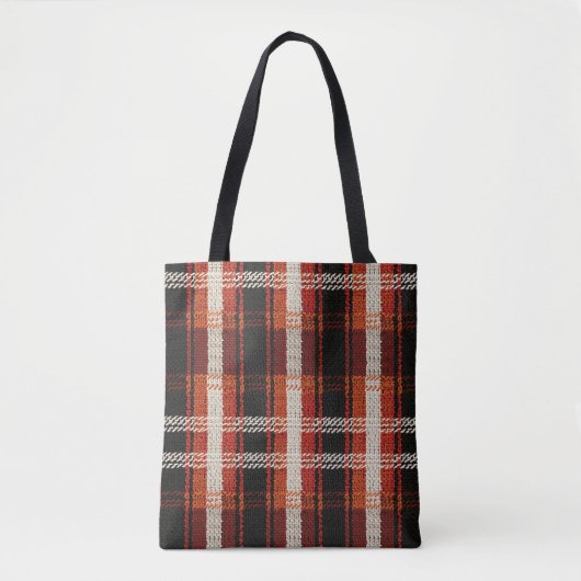 Retro Strick Patchwork - Gemütlicher Herbstboho Vi Tasche (Vorderseite)