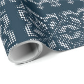 Retro Strick Weihnachten Weihnachts-Sweater-Patter Geschenkpapier (Rolleneckpunkt)
