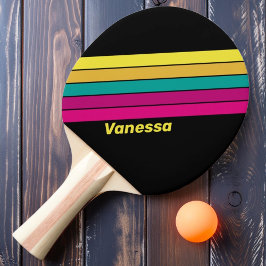 Retro Strickdunkler 80er mit Namen Tischtennis Schläger