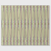 Retro String Art (Pistachio, Mauve Mist und Sand) Geschenkpapier (Flach)