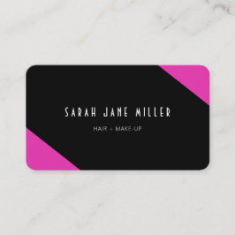 Retro Strip - 80er schwarz pink Visitenkarte