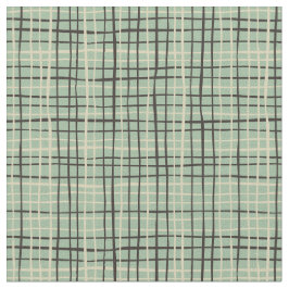 Retro Strip art l Sage green Stoff