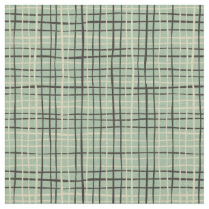 Retro Strip art l Sage green Stoff