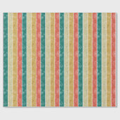 Retro Strip Fast Food Muster Geschenkpapier (Flach)