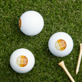 Retro Strip Krasser Vater Golfball (Insitu Gras)