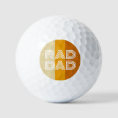Retro Strip Krasser Vater Golfball (Vorderseite)