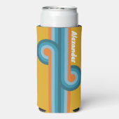 Retro Strip Loop mit Name Selters Dosenkühler (Seltzer Rückseite)