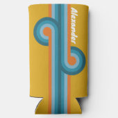 Retro Strip Loop mit Name Selters Dosenkühler (Rückseite)