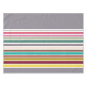 Retro Strip Muster Tablecloth Tischdecke (Vorderseite (Horizontal))