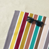 Retro Strip Pattern Beach Handtuch (Beispiel)