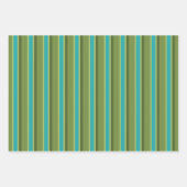 Retro Strip Weihnachtswrapping Paper Set Geschenkpapier Set (Vorderseite 3)