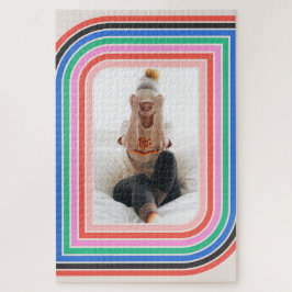 Retro Stripe 1970 - Puzzle für benutzerdefinierbar