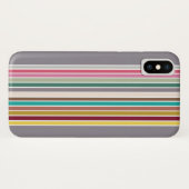 Retro Stripe Muster iPhone / iPad Case (Rückseite (Horizontal))