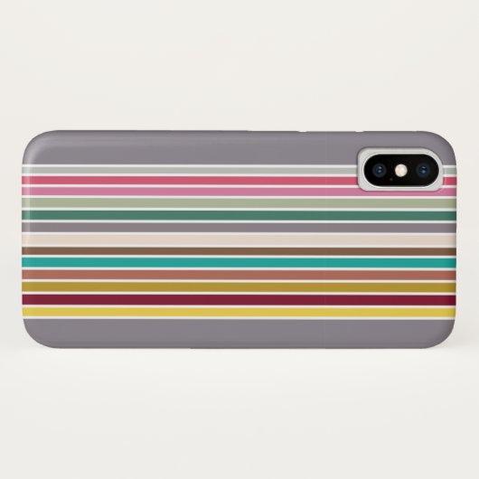 Retro Stripe Muster iPhone / iPad Case (Rückseite (Horizontal))