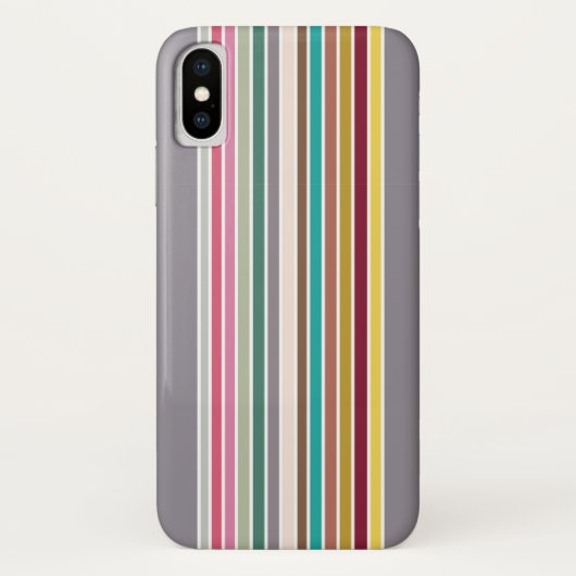 Retro Stripe Muster iPhone / iPad Case (Rückseite)