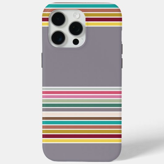 Retro Stripe Muster iPhone / iPad Case (Rückseite)
