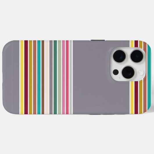 Retro Stripe Muster iPhone / iPad Case (Rückseite (Horizontal))