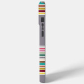 Retro Stripe Muster iPhone / iPad Case (Rückseite / Links)