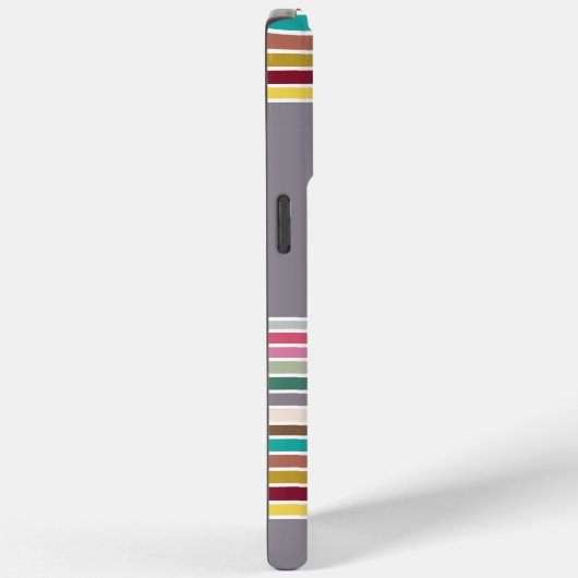 Retro Stripe Muster iPhone / iPad Case (Rückseite / Rechts)